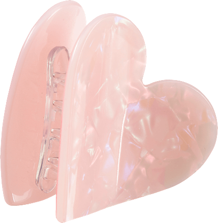 Haarklammer Herz rosa, 1 St ebelin