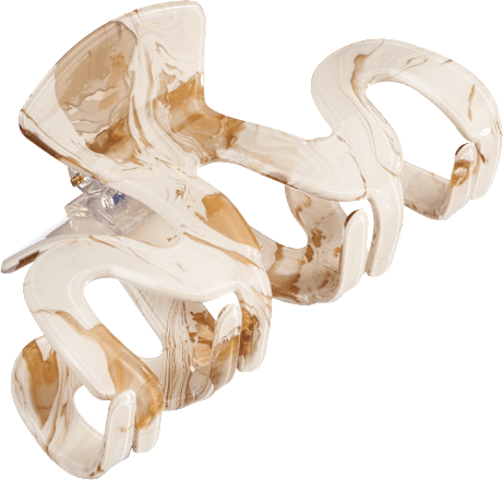 Haarclip koffielook, 1 stuk