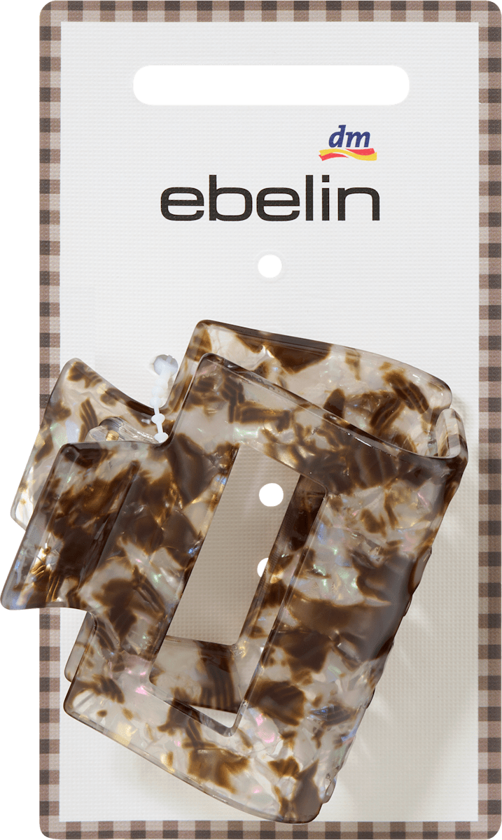 Haarklammer mit Cut-Out, braun, 1 St
