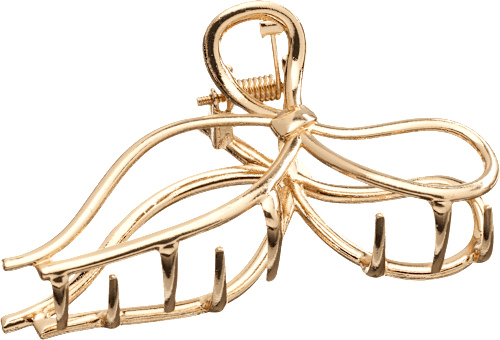 Haarklammer Schleife, Gold-Optik, 1 St