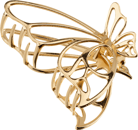 Haarklammer Schmetterling Gold-Optik, 1 St ebelin