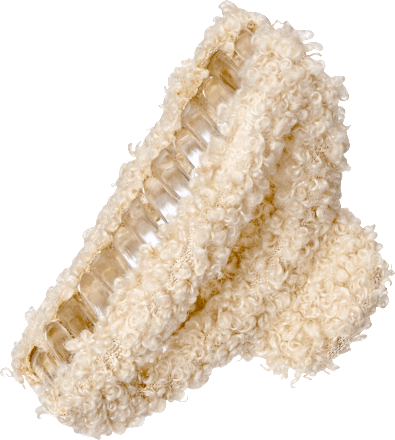 Haarklammer Teddy, creme, 1 St ebelin