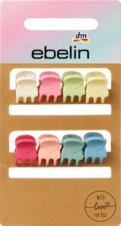 Mini haarspeldjes, kleurrijk, 8 stuks