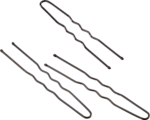 Haarspelden lang zwart, 15 stuks