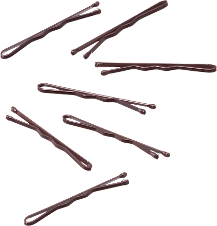 Haarschieber kurz, braun, 30 St