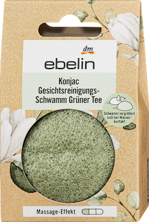 Konjac gezichtsreinigingsspons, 1 stuk