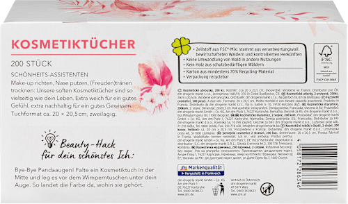 Cosmetische tissues, 200 stuks