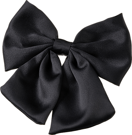 Patentspange Schleife schwarz, 1 St ebelin