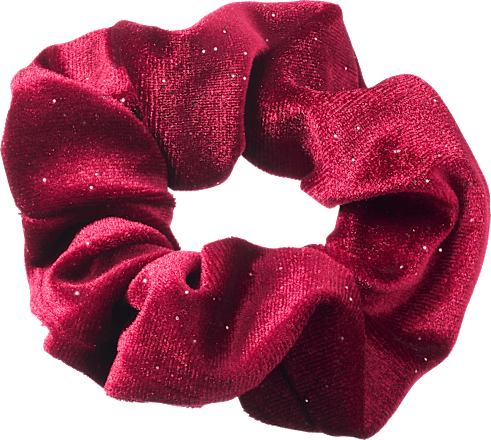 Scrunchies beige & rot, 2 St ebelin