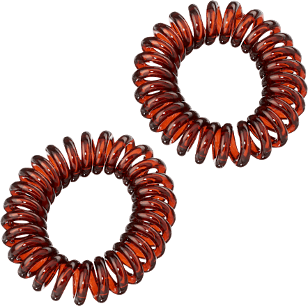 Spiralhaargummis klein, transparent, 4 St