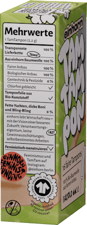 Tampons Bio Piccolo, 16 St