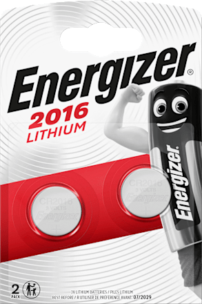 Batterijen knoopcel CR2016, 2 stuks