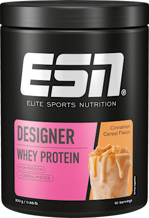 Whey Proteinpulver Designer, Cinnamon Cereal Geschmack, 300 g