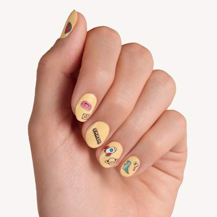 Nagelstickerset Geluk ziet er goed uit op jou, 1 st