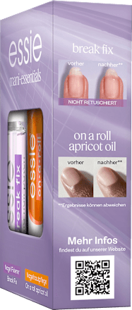 Nagelpflege Set Break Fix Nagelfixierer & On a roll Apricot Cuticle Oil, 1 St