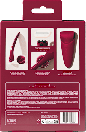 Rasierer, ruby Reiseset, 1 St Estrid