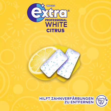 Kauwgom, Extra Professional Wit, Citrus, suikervrij, 50 stuks