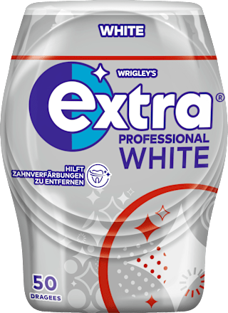 Kaugummi, Extra Professional White, zuckerfrei, 50 St