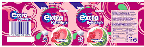 Kaugummi, Refreshers, Watermelon Raspberry, zuckerfrei, 35 St