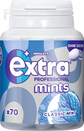 Pastillen, Professional Mints, Classic Mint, zuckerfrei, 70 St
