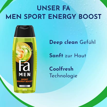 Duschgel Men Sport Energy Boost 3in1, 250 ml