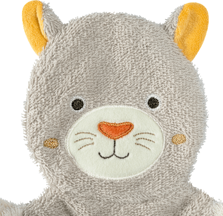 Washandschoen Panther, bruin, 1 st