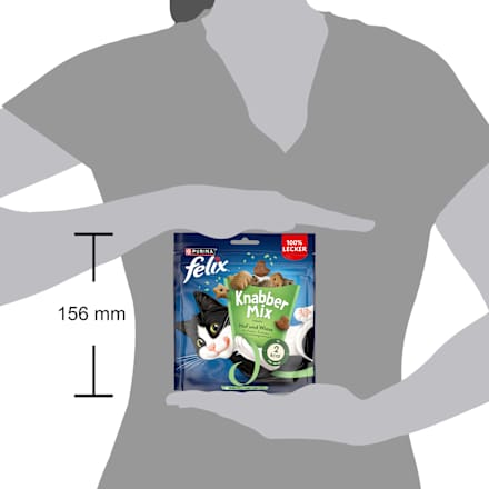 Kattensnacks knabbelmix boerderij & weide, 120 g