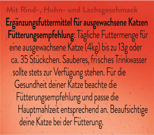 Snack für Katzen, Knabbermix, Grillspaß, 60 g