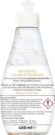 Spülmittel Avocado & Shea Butter, 400 ml