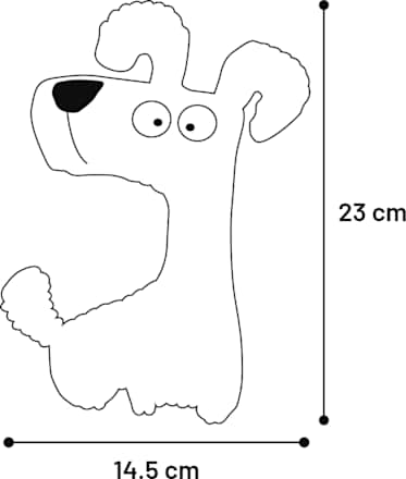 Hundespielzeug Pepples Stoffhund, hellblauer Kord, 1 St Flamingo