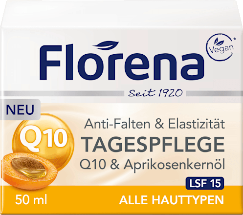 Gezichtscrème Q10 & abrikozenpitolie, 50 ml