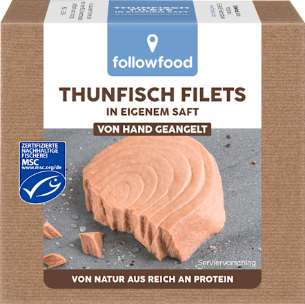 Thunfisch Filets, in eigenem Saft, MSC Zertifizierung, 130 g