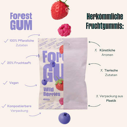 Fruchtgummi, Wild Berries, 100 g