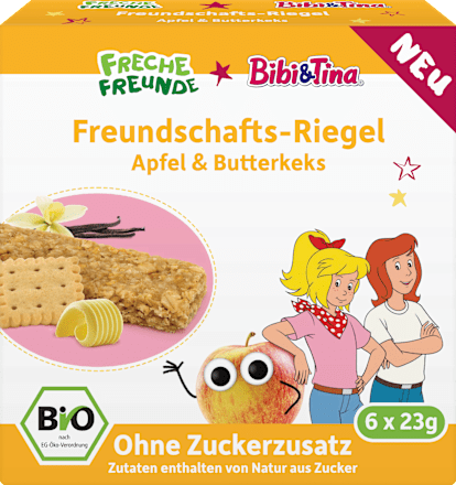 Frucht-Getreide-Riegel Bibi&Tina Apfel & Butterkeks (6x23 g) ab 3 Jahren, 138 g