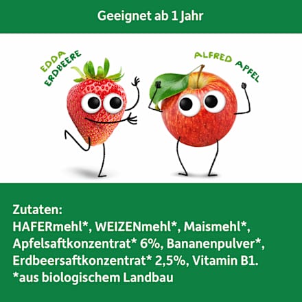 Kindermüsli Apfel & Erdbeere ab 1 Jahr, 125 g
