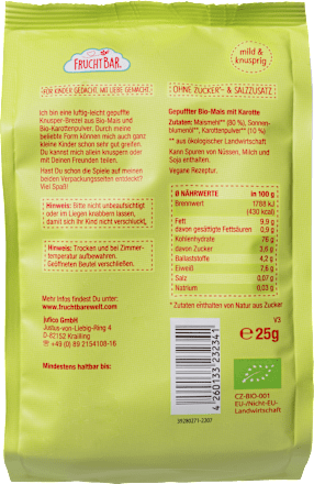 Babysnack Knusper-Brezeln Mais & Karotte, ab 6 Monaten, 25 g