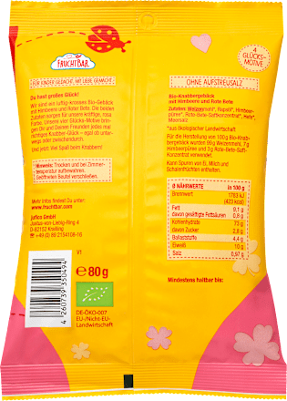 Kindersnack Knabber-Glück Himbeere & Rote Bete ab 3 Jahren, 80 g