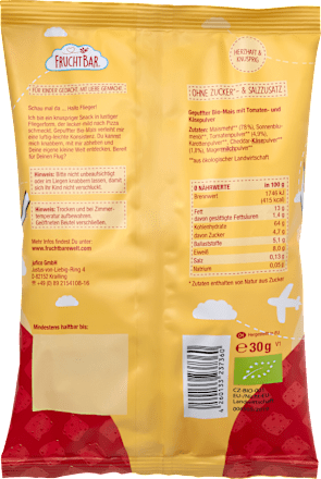 Kindersnack Pizza-Flieger Tomate, Käse & Mais ab 12 Monaten, 30 g