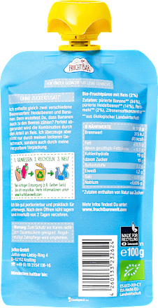 Quetschie Heidelbeere, Banane & Reis ab 6 Monaten, 100 g
