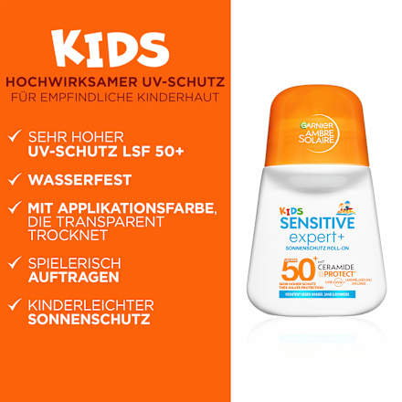 Sonnenroller Kids sensitive expert +, LSF 50+, 50 ml