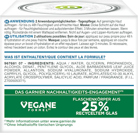 Gesichtscreme Gel Hyaluron Barrier Repair, 50 ml GARNIER