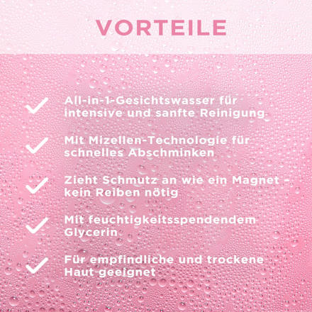 Micellair water voor de droge huid Alles in 1, 400 ml
