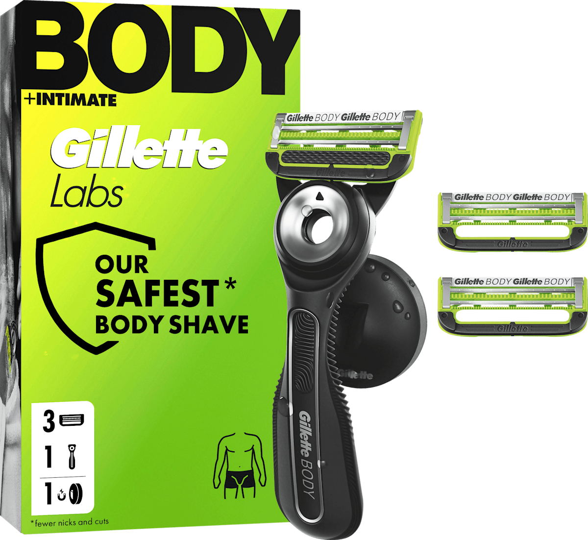 Rasierer, Labs Body & Intimate Vorteilspack, 1 St