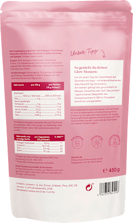 Kollagen Plus Pulver Strawberry, 450 g