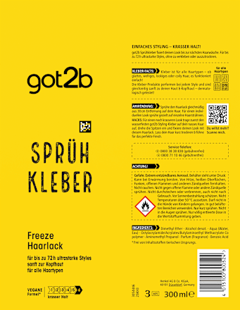 Haarlakspraylijm, 300 ml