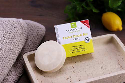 Festes Duschgel Citrus, 60 g Greendoor
