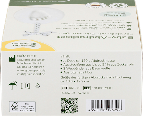 Baby-Abdruckset 2 Dosen, 1 St