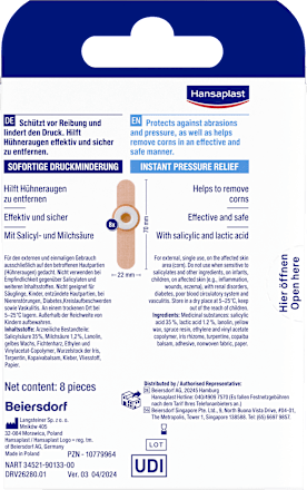 Hühneraugenpflaster, 8 St