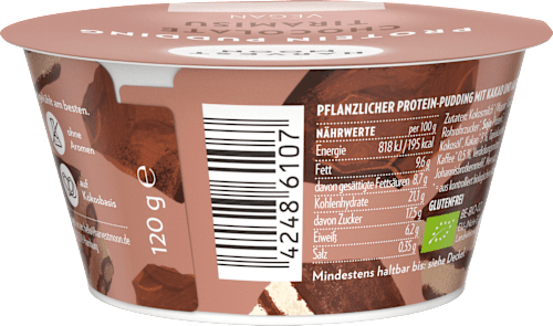 Protein Pudding, Chocolate Tiramisu, 120 g HARVEST MOON