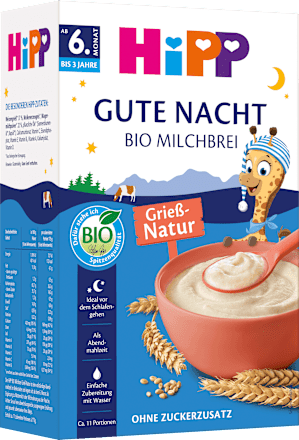 Abendbrei Milch Kindergrieß ab dem 6.Monat, 475 g